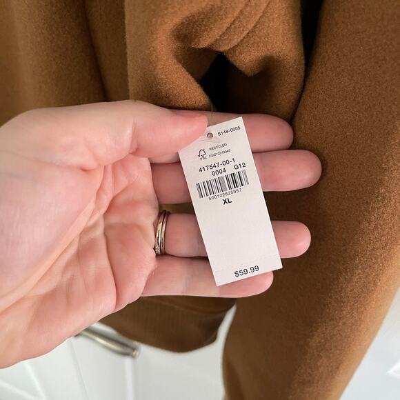 Old Navy Oversized Bomber Jacket in Camel - Picture 7 of 9